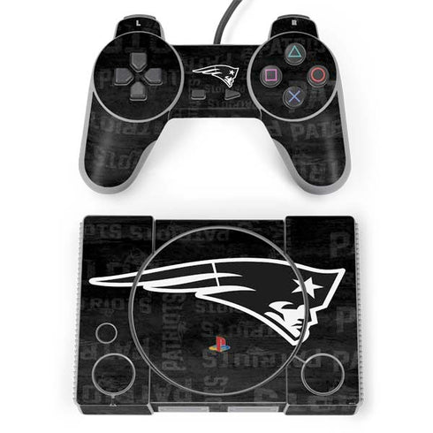 NFL New England Patriots Black & White PlayStation Classic Bundle Skin